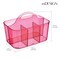 mDesign Plastic Storage Caddy Tote for Sewing & Craft Supplies, Small
